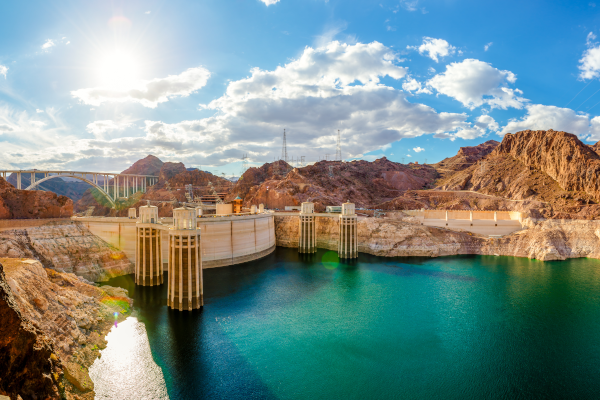 Photo of Lake Mead and Hoover Dam